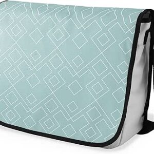 بوناميزون شنطة ماسنجر مدرسية مطبوعة رقميا مع حزام اسود للطلاب، شنطة كروس وشنطة ساعي، شنطة كتف للمدرسة، العودة الى المدرسة، المقاس: 29 × 36 سم