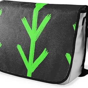 بوناميزون شنطة ماسنجر مدرسية مطبوعة رقميا مع حزام اسود للطلاب، شنطة كروس وشنطة ساعي، شنطة كتف للمدرسة، العودة الى المدرسة، المقاس: 29 × 36 سم