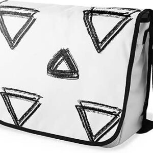 شنطة ماسنجر مدرسية مطبوعة رقمية بحزام اسود للبنات والاولاد من لو جاردين دو لين، شنطة ماسنجر للطلاب، شنط كتف مقاس 29 × 36 سم