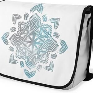 بوناميزون شنطة ماسنجر مدرسية مطبوعة رقميا مع حزام اسود للطلاب، شنطة كروس وشنطة ساعي، شنطة كتف للمدرسة، العودة الى المدرسة، المقاس: 29 × 36 سم