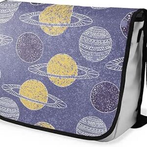 شنطة ماسنجر مدرسية مطبوعة رقمية بحزام اسود للبنات والاولاد من لو جاردين دو لين، شنطة ماسنجر للطلاب، شنط كتف مقاس 29 × 36 سم