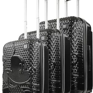 فول شنطة سفر بعجلات بتصميم ميكي ماوس من ديزني بجوانب صلبة مع عجلات دوارة