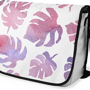 بوناميزون شنطة ماسنجر مدرسية مطبوعة رقميا مع حزام اسود للطلاب، شنطة كروس وشنطة ساعي، شنطة كتف للمدرسة، العودة الى المدرسة، المقاس: 29 × 36 سم