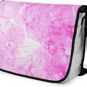 بوناميزون شنطة ماسنجر مدرسية مطبوعة رقميا مع حزام اسود للطلاب، شنطة كروس وشنطة ساعي، شنطة كتف للمدرسة، العودة الى المدرسة، المقاس: 29 × 36 سم