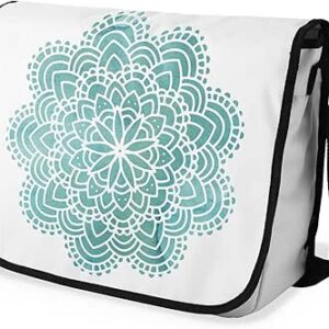 بوناميزون شنطة ماسنجر مدرسية مطبوعة رقميا مع حزام اسود للطلاب، شنطة كروس وشنطة ساعي، شنطة كتف للمدرسة، العودة الى المدرسة، المقاس: 29 × 36 سم