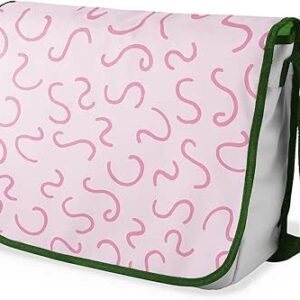 شنطة ماسنجر مدرسية مطبوعة رقميا مع احزمة كاكي للبنات والاولاد من لو جاردين دو لين، شنطة ماسنجر للطلاب، شنط كتف مقاس 29 × 36 سم