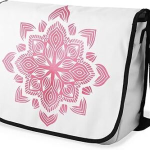 بوناميزون شنطة ماسنجر مدرسية مطبوعة رقميا مع حزام اسود للطلاب، شنطة كروس وشنطة ساعي، شنطة كتف للمدرسة، العودة الى المدرسة، المقاس: 29 × 36 سم