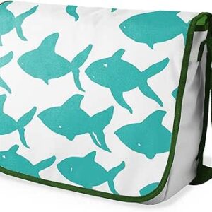 بوناميزون شنطة ماسنجر مدرسية مطبوعة رقميا مع حزام كاكي للطلاب، شنطة كروس وشنطة ساعي، شنطة كتف للمدرسة، العودة الى المدرسة، المقاس: 29 × 36 سم