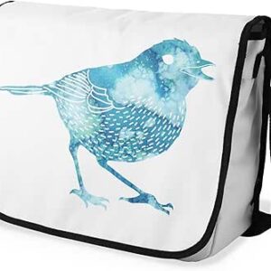 بوناميزون شنطة ماسنجر مدرسية مطبوعة رقميا مع حزام اسود للطلاب، شنطة كروس وشنطة ساعي، شنطة كتف للمدرسة، العودة الى المدرسة، المقاس: 29 × 36 سم