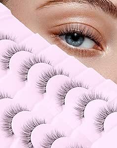 رموش صناعية ناعمة بمظهر طبيعي من اونلي ال، رموش صناعية خفيفة الوزن، عبوة من 7 ازواج دي 4