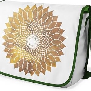 شنطة ماسنجر مدرسية مطبوعة رقميا مع احزمة كاكي للبنات والاولاد من لو جاردين دو لين، شنطة ماسنجر للطلاب، شنط كتف مقاس 29 × 36 سم