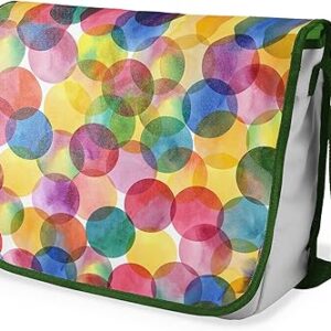 بوناميزون شنطة ماسنجر مدرسية مطبوعة رقميا مع حزام كاكي للطلاب، شنطة كروس وشنطة ساعي، شنطة كتف للمدرسة، العودة الى المدرسة، المقاس: 29 × 36 سم