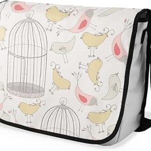 شنطة ماسنجر مدرسية مطبوعة بطباعة رقمية مع حزام أسود للبنات والأولاد، شنطة ماسنجر للطلاب والعودة إلى المدرسة، شنطة ماسنجر للطلاب، شنط كتف، مقاس 29 × 36 سم