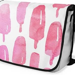 بوناميزون شنطة ماسنجر مدرسية مطبوعة رقميا مع حزام اسود للطلاب، شنطة كروس وشنطة ساعي، شنطة كتف للمدرسة، العودة الى المدرسة، المقاس: 29 × 36 سم