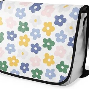 بوناميزون شنطة ماسنجر مدرسية مطبوعة رقميا مع حزام اسود للطلاب، شنطة كروس وشنطة ساعي، شنطة كتف للمدرسة، العودة الى المدرسة، المقاس: 29 × 36 سم