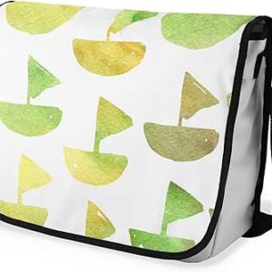 بوناميزون شنطة ماسنجر مدرسية مطبوعة رقميا مع حزام اسود للطلاب، شنطة كروس وشنطة ساعي، شنطة كتف للمدرسة، العودة الى المدرسة، المقاس: 29 × 36 سم