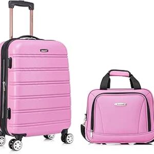 Rockland Melbourne Hardside Expandable Luggage with Spinner Wheels with Matching Softside Tote