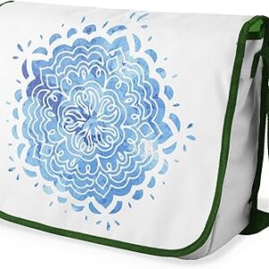 بوناميزون شنطة ماسنجر مدرسية مطبوعة رقميا مع حزام كاكي للطلاب، شنطة كروس وشنطة ساعي، شنطة كتف للمدرسة، العودة الى المدرسة، المقاس: 29 × 36 سم