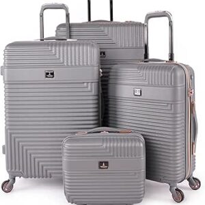 مجموعة شنط سفر 4 قطع من تراك، مقاس 28/24/20/14 انش، HK222/4P, دي غراي, 28/24/20/14