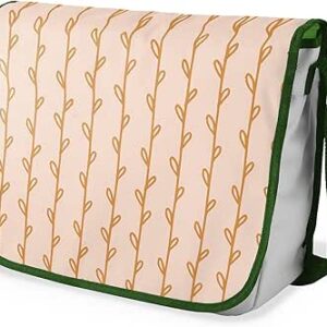 شنطة ماسنجر مدرسية مطبوعة رقميا مع احزمة كاكي للبنات والاولاد من لو جاردين دو لين، شنطة ماسنجر للطلاب، شنط كتف مقاس 29 × 36 سم