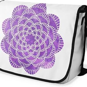 شنطة ماسنجر مدرسية مطبوعة رقمية بحزام اسود للبنات والاولاد من لو جاردين دو لين، شنطة ماسنجر للطلاب، شنط كتف مقاس 29 × 36 سم