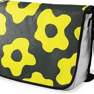 بوناميزون شنطة ماسنجر مدرسية مطبوعة رقميا مع حزام اسود للطلاب، شنطة كروس وشنطة ساعي، شنطة كتف للمدرسة، العودة الى المدرسة، المقاس: 29 × 36 سم