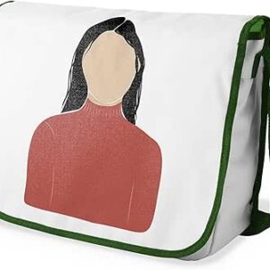 بوناميزون شنطة ماسنجر مدرسية مطبوعة رقميا مع حزام كاكي للطلاب، شنطة كروس وشنطة ساعي، شنطة كتف للمدرسة، العودة الى المدرسة، المقاس: 29 × 36 سم، ألوان متعددة