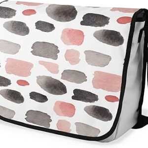 شنطة ماسنجر مدرسية مطبوعة رقمية بحزام اسود للبنات والاولاد من لو جاردين دو لين، شنطة ماسنجر للطلاب، شنط كتف مقاس 29 × 36 سم