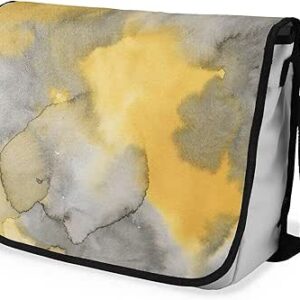 بوناميزون شنطة ماسنجر مدرسية مطبوعة رقميا مع حزام اسود للطلاب، شنطة كروس وشنطة ساعي، شنطة كتف للمدرسة، العودة الى المدرسة، المقاس: 29 × 36 سم