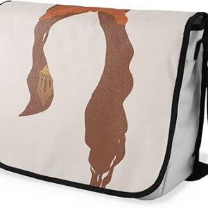 شنطة ماسنجر مدرسية مطبوعة رقمية بحزام اسود للبنات والاولاد من لو جاردين دو لين، شنطة ماسنجر للطلاب، شنط كتف مقاس 29 × 36 سم