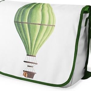 بوناميزون شنطة ماسنجر مدرسية مطبوعة رقميا مع حزام كاكي للطلاب، شنطة كروس وشنطة ساعي، شنطة كتف للمدرسة، العودة الى المدرسة، المقاس: 29 × 36 سم