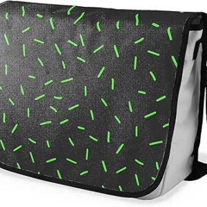 بوناميزون شنطة ماسنجر مدرسية مطبوعة رقميا مع حزام اسود للطلاب، شنطة كروس وشنطة ساعي، شنطة كتف للمدرسة، العودة الى المدرسة، المقاس: 29 × 36 سم