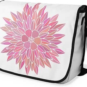 بوناميزون شنطة ماسنجر مدرسية مطبوعة رقميا مع حزام اسود للطلاب، شنطة كروس وشنطة ساعي، شنطة كتف للمدرسة، العودة الى المدرسة، المقاس: 29 × 36 سم