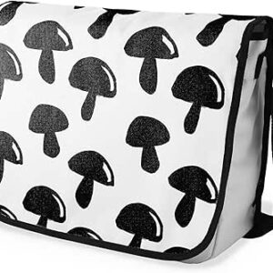 بوناميزون شنطة ماسنجر مدرسية مطبوعة رقميا مع حزام اسود للطلاب، شنطة كروس وشنطة ساعي، شنطة كتف للمدرسة، العودة الى المدرسة، المقاس: 29 × 36 سم