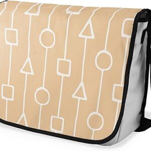 شنطة ماسنجر مدرسية مطبوعة رقمية بحزام اسود للبنات والاولاد من لو جاردين دو لين، شنطة ماسنجر للطلاب، شنط كتف مقاس 29 × 36 سم