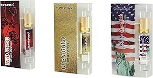 سيسبرو مجموعة عطور من عطر الورد الاحمر والذهبي المفتوح والابيض امريكا للرجال والنساء، عطر حلو طبيعي ويدوم طويلا لعيد الحب، راكشا باندهان، هدية عيد ميلاد، 8.0 ملليلتر