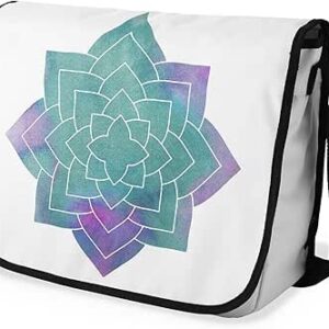 بوناميزون شنطة ماسنجر مدرسية مطبوعة رقميا مع حزام اسود للطلاب، شنطة كروس وشنطة ساعي، شنطة كتف للمدرسة، العودة الى المدرسة، المقاس: 29 × 36 سم