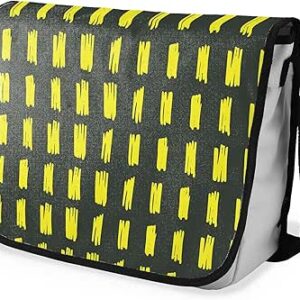 بوناميزون شنطة ماسنجر مدرسية مطبوعة رقميا مع حزام اسود للطلاب، شنطة كروس وشنطة ساعي، شنطة كتف للمدرسة، العودة الى المدرسة، المقاس: 29 × 36 سم