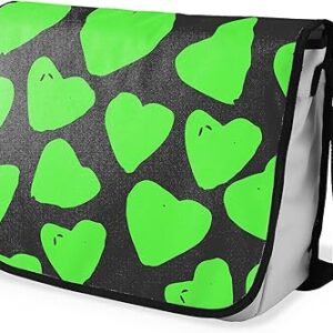 شنطة ماسنجر مدرسية مطبوعة رقمية بحزام اسود للبنات والاولاد من لو جاردين دو لين، شنطة ماسنجر للطلاب، شنط كتف مقاس 29 × 36 سم