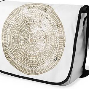 شنطة ماسنجر مدرسية مطبوعة رقمية بحزام اسود للبنات والاولاد من لو جاردين دو لين، شنطة ماسنجر للطلاب، شنط كتف مقاس 29 × 36 سم