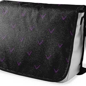 بوناميزون شنطة ماسنجر مدرسية مطبوعة رقميا مع حزام اسود للطلاب، شنطة كروس وشنطة ساعي، شنطة كتف للمدرسة، العودة الى المدرسة، المقاس: 29 × 36 سم