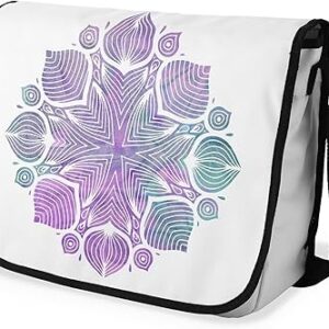 شنطة ماسنجر مدرسية مطبوعة رقمية بحزام اسود للبنات والاولاد من لو جاردين دو لين، شنطة ماسنجر للطلاب، شنط كتف مقاس 29 × 36 سم