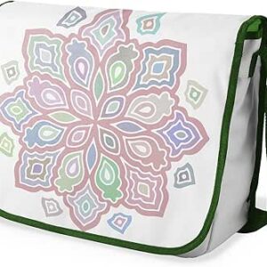 شنطة ماسنجر مدرسية مطبوعة رقميا مع احزمة كاكي للبنات والاولاد من لو جاردين دو لين، شنطة ماسنجر للطلاب، شنط كتف مقاس 29 × 36 سم