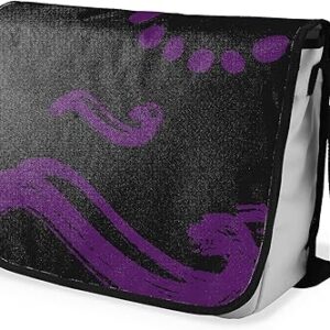 بوناميزون شنطة ماسنجر مدرسية مطبوعة رقميا مع حزام اسود للطلاب، شنطة كروس وشنطة ساعي، شنطة كتف للمدرسة، العودة الى المدرسة، المقاس: 29 × 36 سم