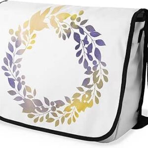 بوناميزون شنطة ماسنجر مدرسية مطبوعة رقميا مع حزام اسود للطلاب، شنطة كروس وشنطة ساعي، شنطة كتف للمدرسة، العودة الى المدرسة، المقاس: 29 × 36 سم