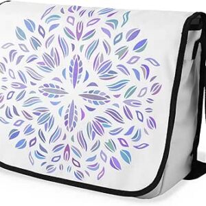 بوناميزون شنطة ماسنجر مدرسية مطبوعة رقميا مع حزام اسود للطلاب، شنطة كروس وشنطة ساعي، شنطة كتف للمدرسة، العودة الى المدرسة، المقاس: 29 × 36 سم