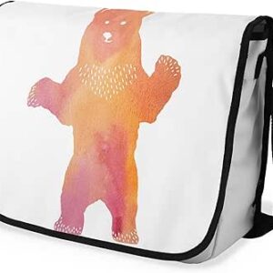 بوناميزون شنطة ماسنجر مدرسية مطبوعة رقميا مع حزام اسود للطلاب، شنطة كروس وشنطة ساعي، شنطة كتف للمدرسة، العودة الى المدرسة، المقاس: 29 × 36 سم