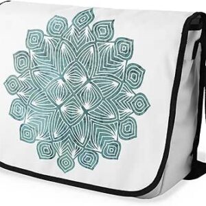 بوناميزون شنطة ماسنجر مدرسية مطبوعة رقميا مع حزام اسود للطلاب، شنطة كروس وشنطة ساعي، شنطة كتف للمدرسة، العودة الى المدرسة، المقاس: 29 × 36 سم