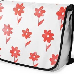 شنطة ماسنجر مدرسية مطبوعة رقمية بحزام اسود للبنات والاولاد من لو جاردين دو لين، شنطة ماسنجر للطلاب، شنط كتف مقاس 29 × 36 سم