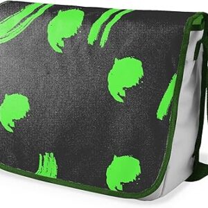 شنطة ماسنجر مدرسية مطبوعة رقميا مع احزمة كاكي للبنات والاولاد من لو جاردين دو لين، شنطة ماسنجر للطلاب، شنط كتف مقاس 29 × 36 سم